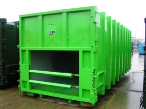 Caisson de compaction et barres de brochages