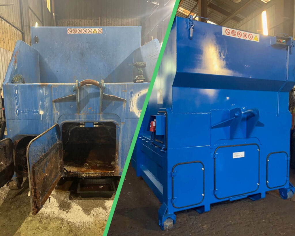 Compacteur Reconditionné - avant et après